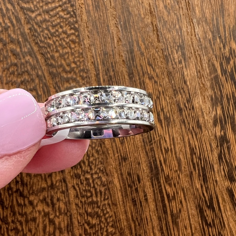 Double The Sparkle Ring - Size 9 - Picture 2 of 5